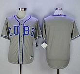 Chicago Cubs Customized Men's Gray Alternate Road New Cool Base Stitched MLB Jersey,baseball caps,new era cap wholesale,wholesale hats